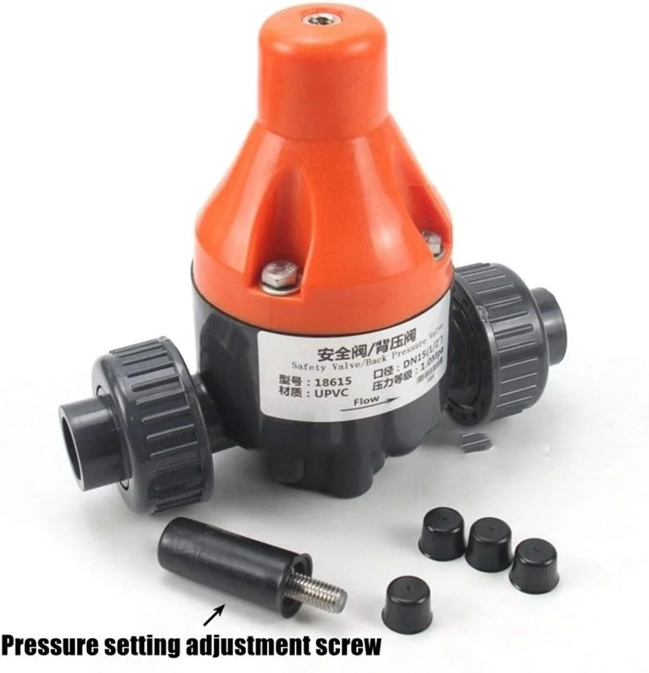 ابزار تعمیر لوله SilteD، یک عدد، شناسه 20 تا 75 میلی متر، شیر ایمنی UPVC، شیر فشار برگشتی لوله PVC تصفیه آب صنعتی، شیر تنظیم کننده اتصال دوتایی (سایز: قطر داخلی 25 میلی متر (DN20))