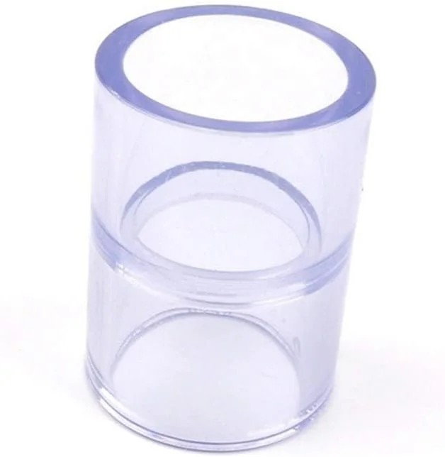 ابزار اتصال لوله REHOOF، 2 عدد رابط لوله PVC شفاف با قطر داخلی 63-110 میلی متر، اتصالات لوله UPVC مستقیم برای قطعات آبیاری باغ صنعتی آکواریوم (رنگ: مستقیم شفاف)