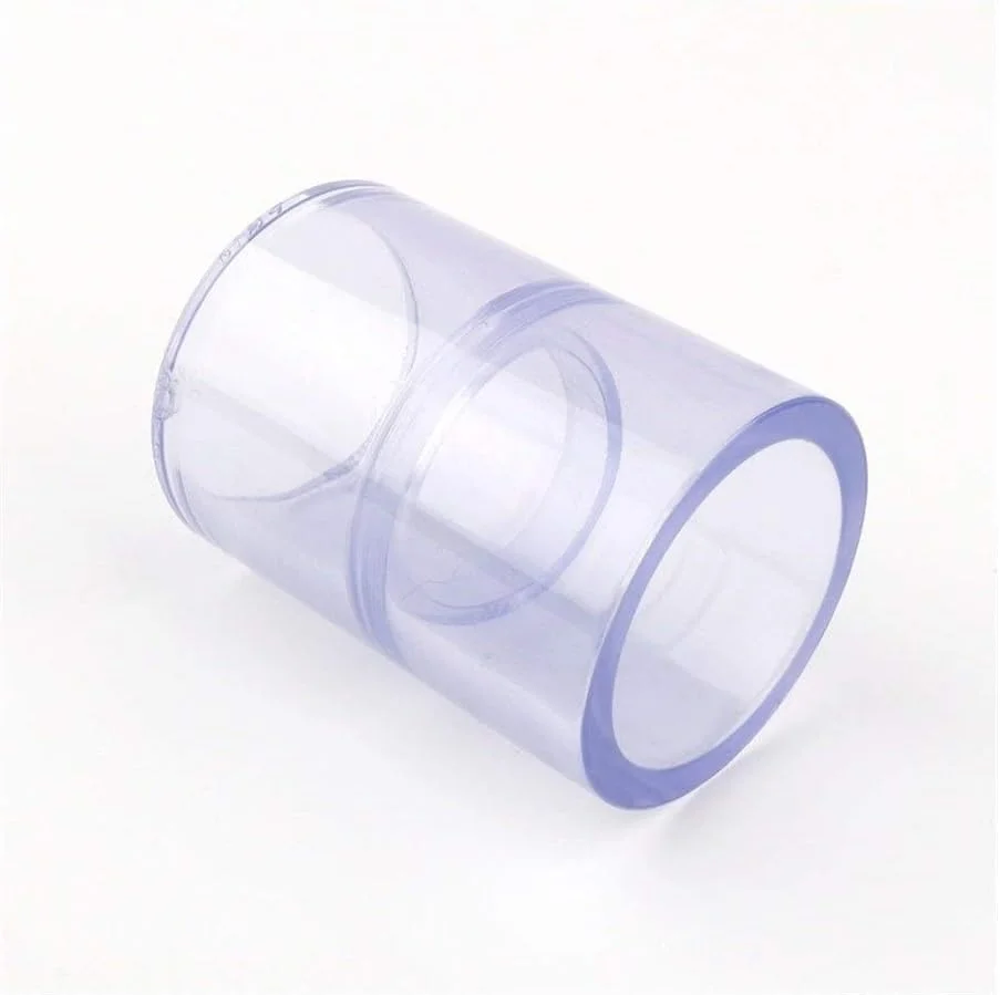 ابزار اتصال لوله REHOOF، 2 عدد رابط لوله PVC شفاف با قطر داخلی 63-110 میلی متر، اتصالات لوله UPVC مستقیم برای قطعات آبیاری باغ صنعتی آکواریوم (رنگ: مستقیم شفاف)
