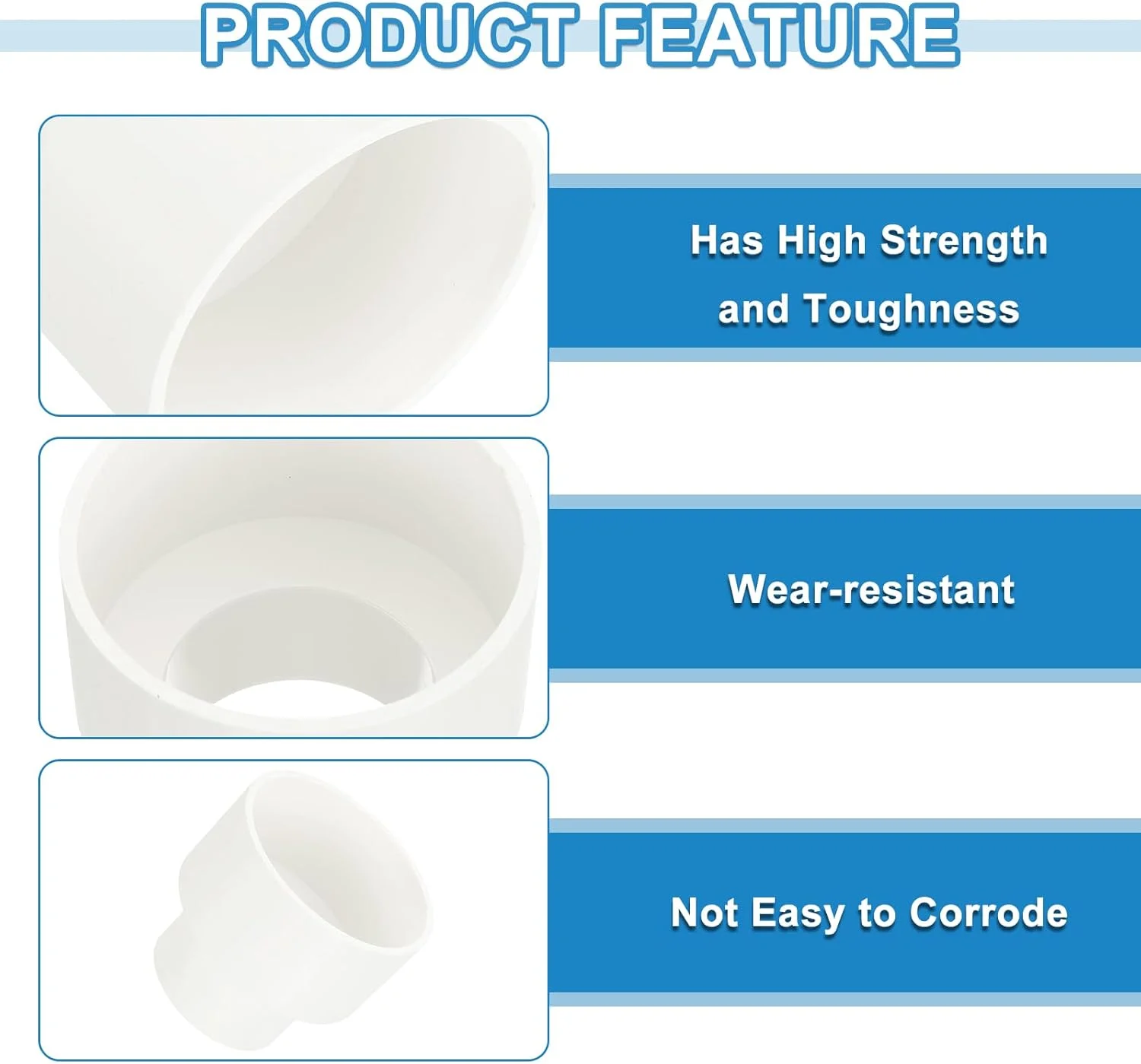 اتصال کاهنده UPVC کوارکزمن، تبدیل لوله مستقیم PVC 4 × 2-1/2 اینچ برای لوله های فاضلاب خانگی، سفید، بسته 1 عددی اتصال کاهنده UPVC کوارکزمن، تبدیل لوله مستقیم PVC 4 × 2-1/2 اینچ برای لوله های فاضلاب خانگی، سفید، بسته 1 عددی