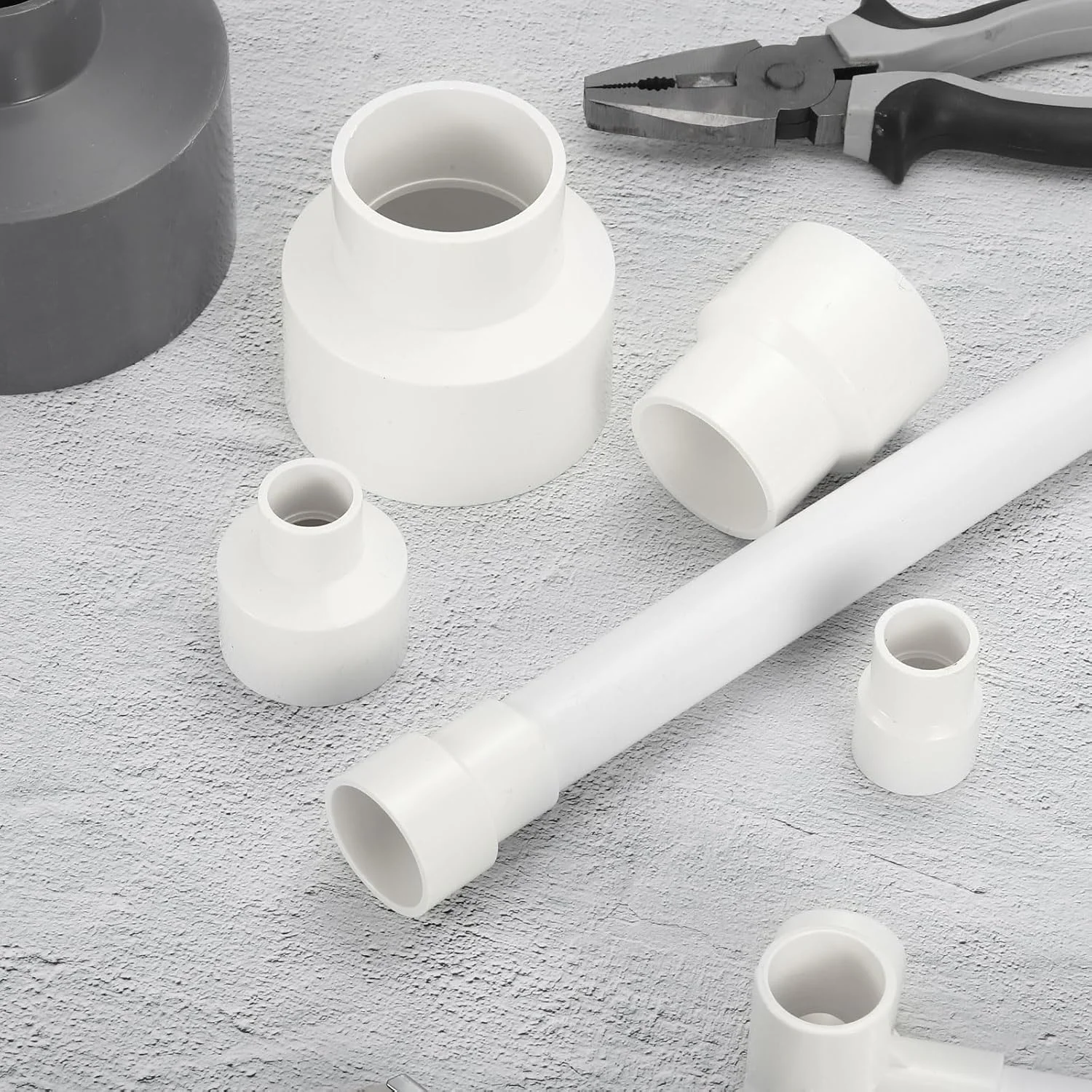 اتصال کاهنده UPVC کوارکزمن، تبدیل لوله مستقیم PVC 4 × 2-1/2 اینچ برای لوله های فاضلاب خانگی، سفید، بسته 1 عددی اتصال کاهنده UPVC کوارکزمن، تبدیل لوله مستقیم PVC 4 × 2-1/2 اینچ برای لوله های فاضلاب خانگی، سفید، بسته 1 عددی