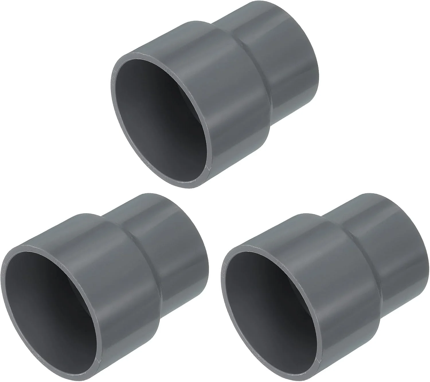 کوپلینگ کاهنده لوله PVC کوارکزمن، بسته 2 عددی، 50 میلی متر به 40 میلی متر، اتصالات لوله کاهنده، آداپتور اتصال لوله برای اتصالات لوله آب آبیاری مزرعه باغ، خاکستری