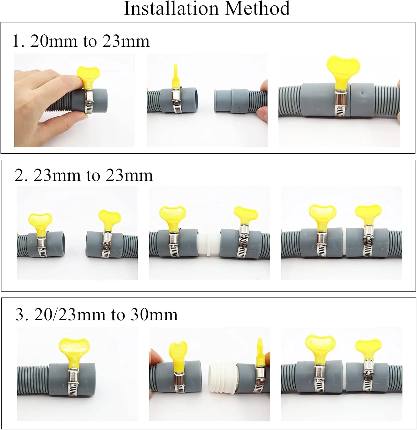 شلنگ تخلیه ماشین لباسشویی Quanerba به طول 1.5 متر، PVC، مناسب برای ماشین لباسشویی و ماشین ظرفشویی
