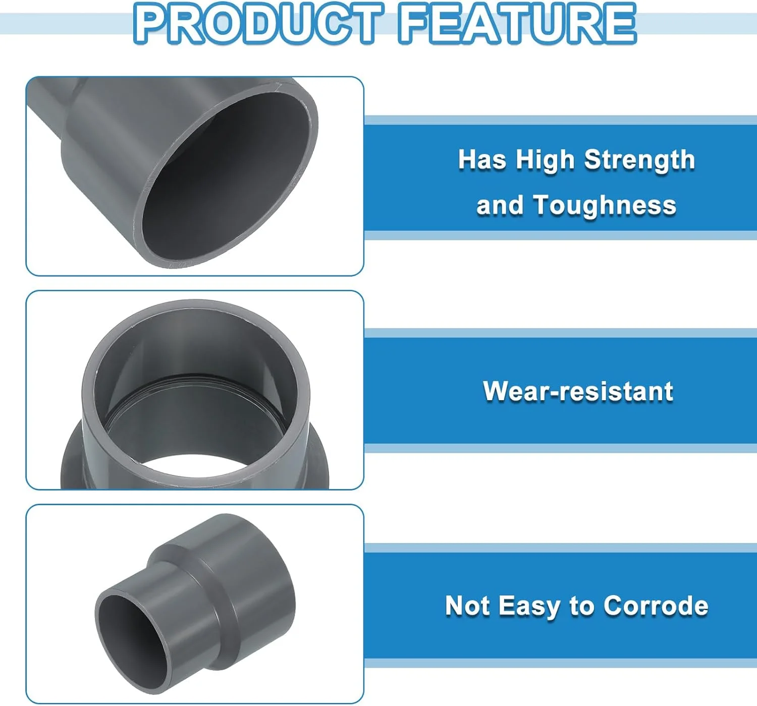 کوپلینگ کاهنده لوله PVC کوارکزمن، بسته 2 عددی، 50 میلی متر به 40 میلی متر، اتصالات لوله کاهنده، آداپتور اتصال لوله برای اتصالات لوله آب آبیاری مزرعه باغ، خاکستری کوپلینگ کاهنده لوله PVC کوارکزمن، بسته 2 عددی، 50 میلی متر به 40 میلی متر، اتصالات لوله کاهنده، آداپتور اتصال لوله برای اتصالات لوله آب آبیاری مزرعه باغ، خاکستری