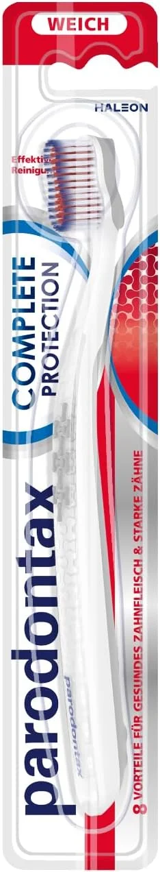 مسواک محافظت کامل پارودونتکس - 1 عدد - دندان های قوی و لثه های سالم - نرم