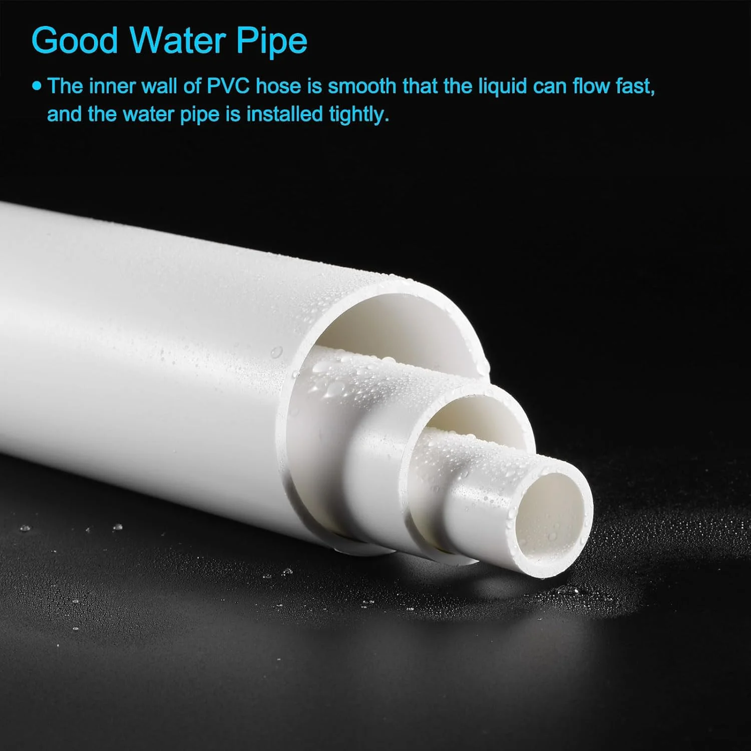 لوله پی وی سی MACHSWON، قطر داخلی 5 میلی متر، قطر خارجی 7 میلی متر، طول 200 میلی متر، لوله سخت پلاستیکی گرد، مقاوم در برابر ضربه بالا، مناسب برای لوله تخلیه و روکش کابل (سفید)