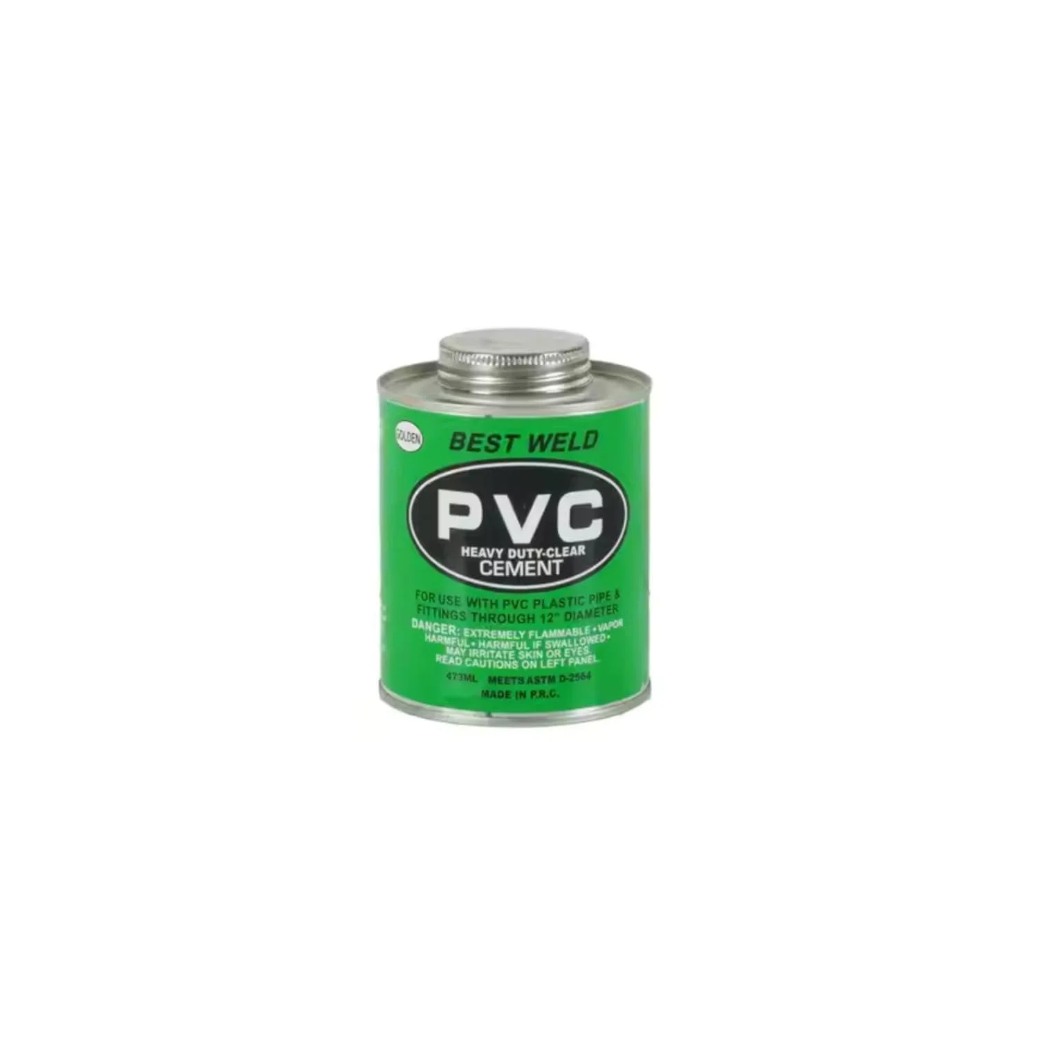 چسب پی وی سی Weld All PVC، چسب لوله چند منظوره - چسبندگی قوی، گیرایش سریع، چسب خشک شونده شفاف برای لوله ها و اتصالات پی وی سی، سی پی وی سی، ای بی اس و استایرن - KYLAQ (1، 500 میلی لیتر)