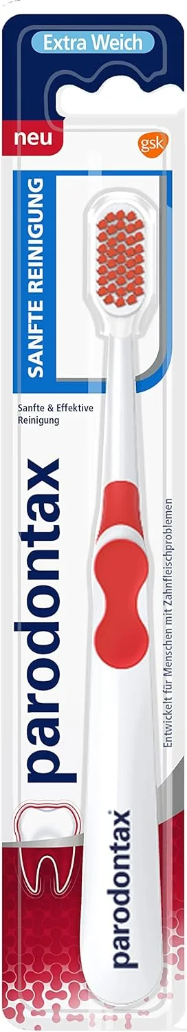 مسواک نرم پارونتکس مدل Gentle Cleaning مناسب برای لثه های حساس