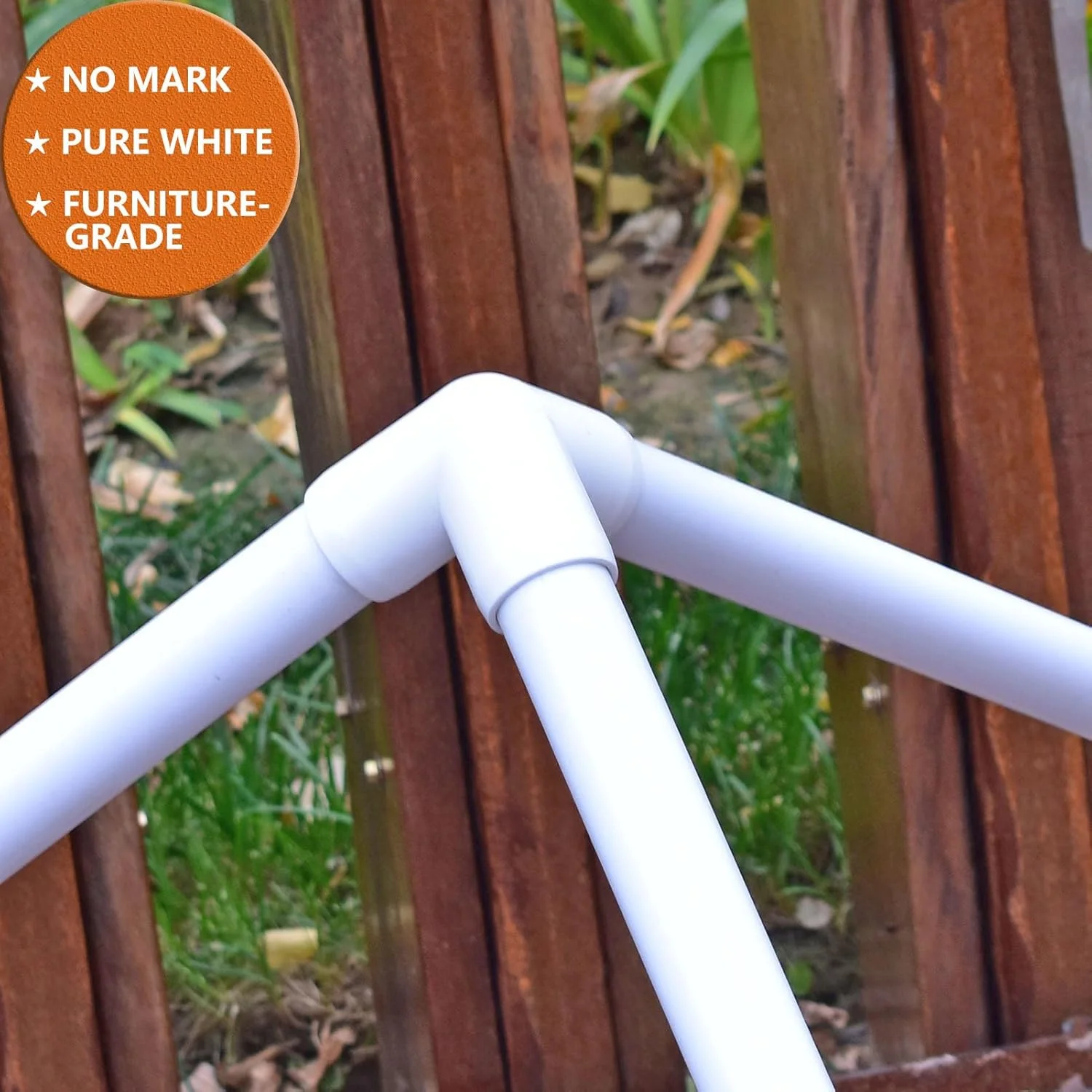 اتصالات PVC letsFix 1/2 اینچ سه راهی (بسته 10 عددی)، زانویی PVC 1/2 اینچ، اتصالات لوله PVC مقاوم در برابر اشعه ماوراء بنفش برای پروژه های DIY PVC، درجه مبلمان، مناسب برای لوله PVC Sch40 1/2 اینچ