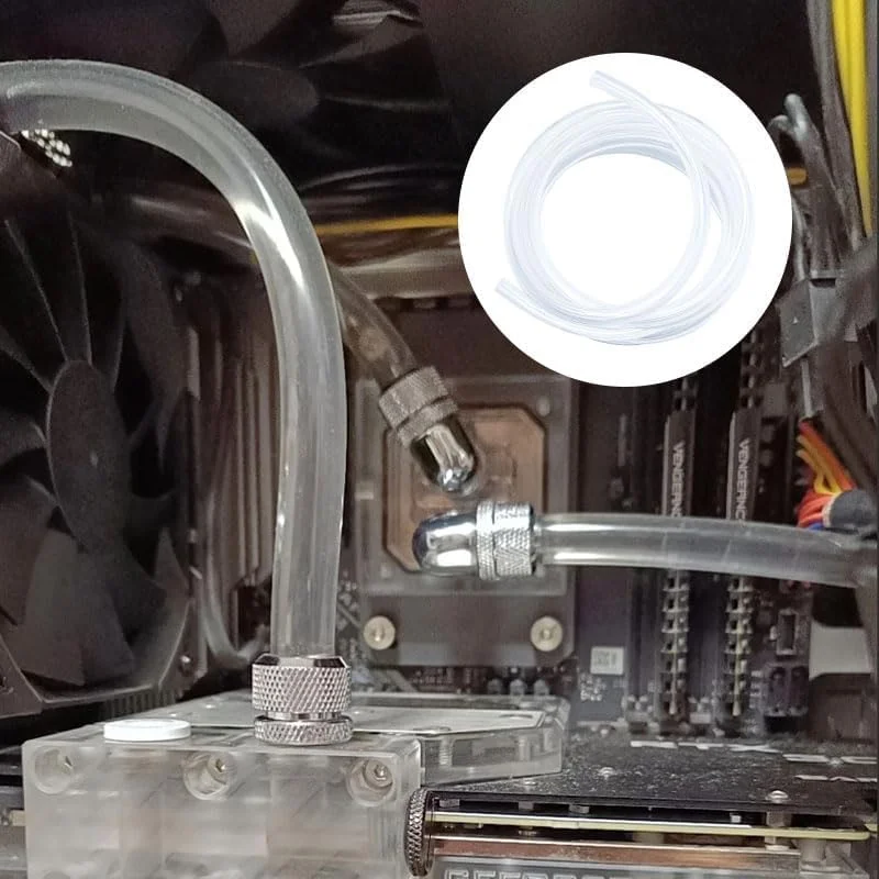 شلنگ شفاف پی وی سی 6 میلی متر ID x 8 میلی متر OD، لوله انعطاف پذیر برای آکواریوم/پمپ های باغ/کمپرسورهای هوا، لوله انتقال آب و هوا مقاوم در برابر آب و هوا