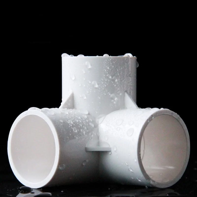 اتصالات PVC پنج عددی 1/2 اینچ، اتصالات لوله گوشه ای برای اتصال آرنج لوله درجه مبلمان، اتصالات سه راهی خروجی جانبی برای تمام سازه های PVC DIY