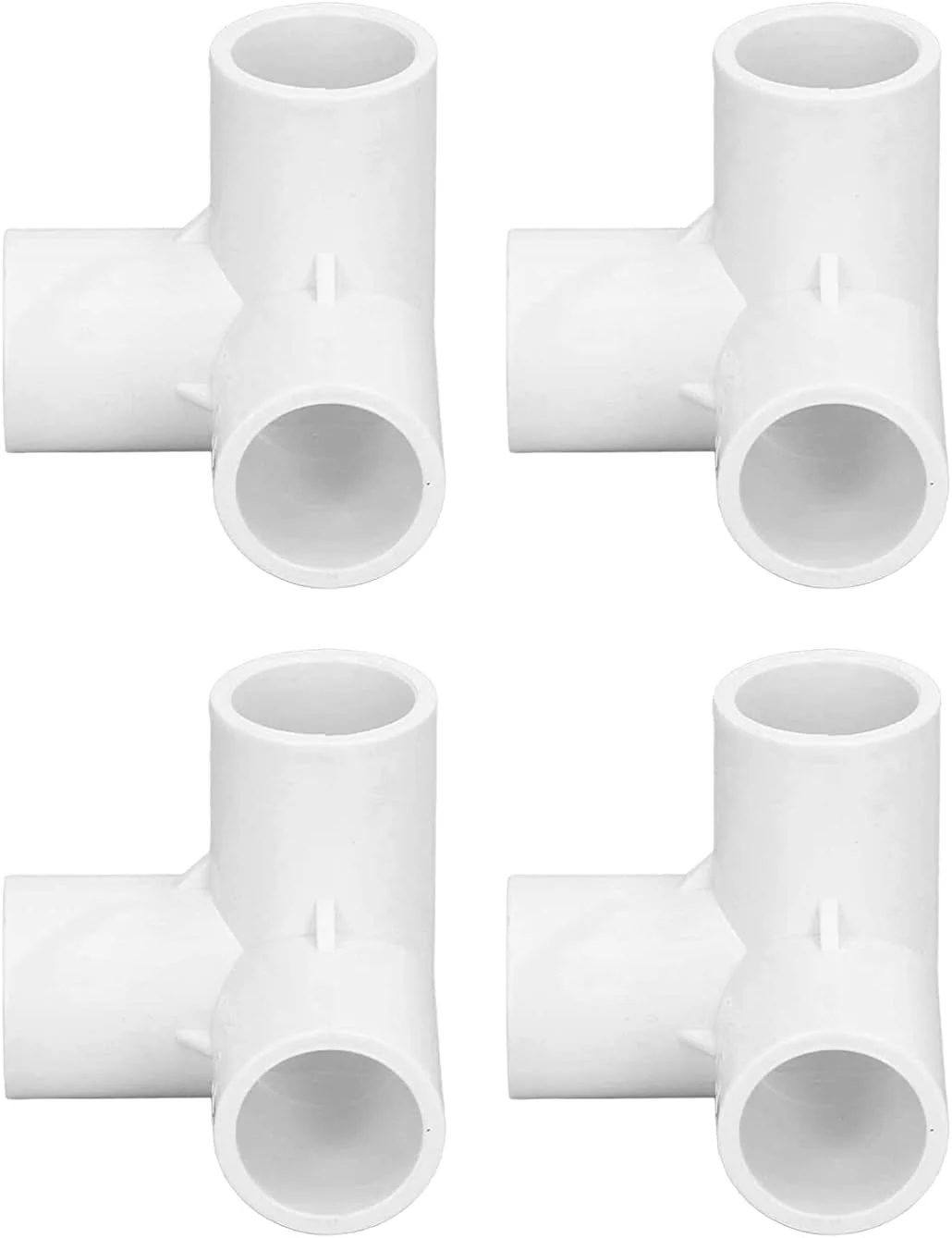 اتصالات لوله سه راهی DMAKS، اتصال آسان مقاوم در برابر ضربه، اتصال دهنده سه راهی UPVC پایدار با قطر داخلی 1/2 اینچ برای نصب مبلمان و اتصال چادر (10 عدد)