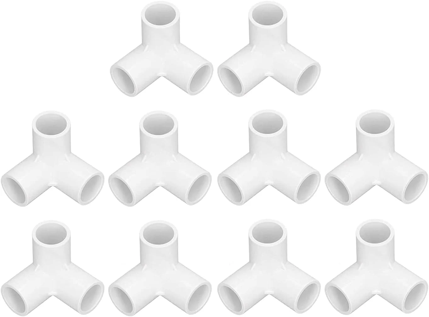 اتصالات لوله سه راهی DMAKS، اتصال آسان مقاوم در برابر ضربه، اتصال دهنده سه راهی UPVC پایدار با قطر داخلی 1/2 اینچ برای نصب مبلمان و اتصال چادر (10 عدد) اتصالات لوله سه راهی DMAKS، اتصال آسان مقاوم در برابر ضربه، اتصال دهنده سه راهی UPVC پایدار با قطر داخلی 1/2 اینچ برای نصب مبلمان و اتصال چادر (10 عدد)