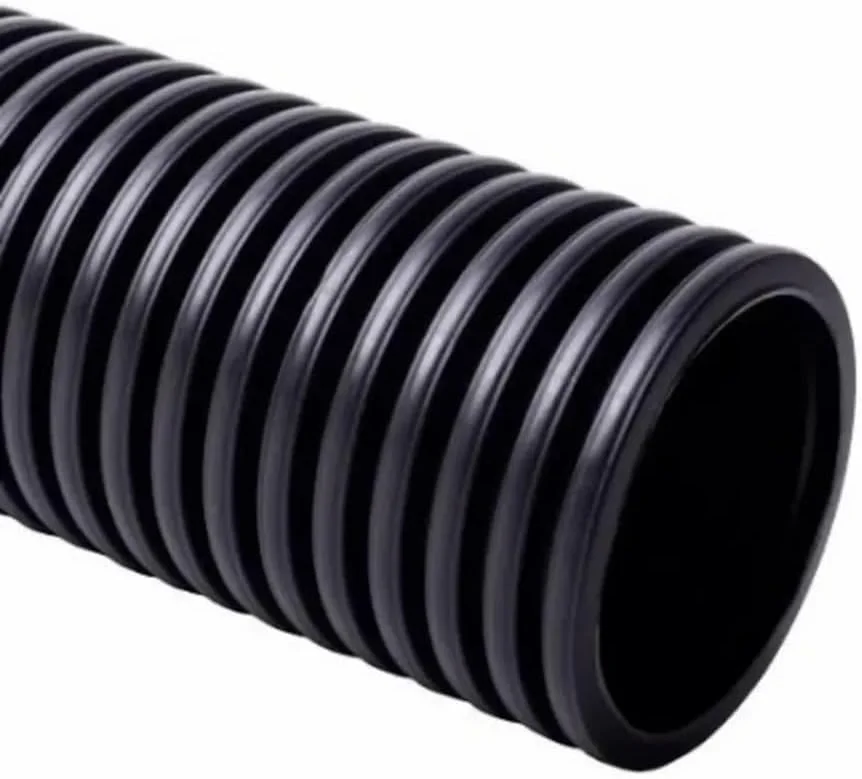 لوله خرطومی PVC برق - رول 18 متری - لوله محافظ سیم برای مصارف خانگی و صنعتی، ضد آب، نصب آسان - KYLAQ (مشکی، 25 میلی متر)