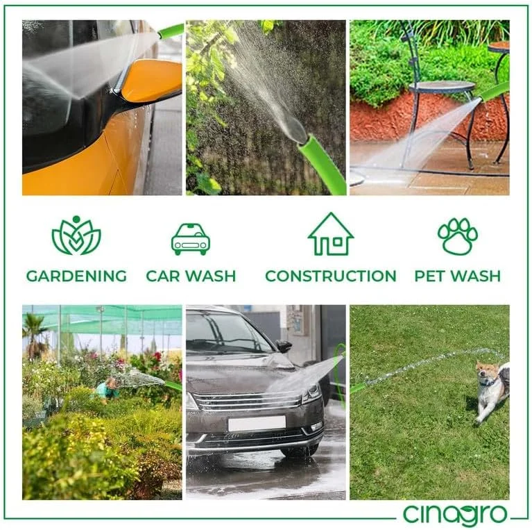 شلنگ آب باغبانی پی وی سی سیناگرو، 10 متری، سایز 0.5 اینچ، به همراه آداپتور شیر آب و 3 بست، سبک، بادوام و انعطاف پذیر، مناسب برای آبیاری باغ، شلنگ آب و شستشوی خودرو (32.8 فوت، سبز روشن) شلنگ آب باغبانی پی وی سی سیناگرو، 10 متری، سایز 0.5 اینچ، به همراه آداپتور شیر آب و 3 بست، سبک، بادوام و انعطاف پذیر، مناسب برای آبیاری باغ، شلنگ آب و شستشوی خودرو (32.8 فوت، سبز روشن)