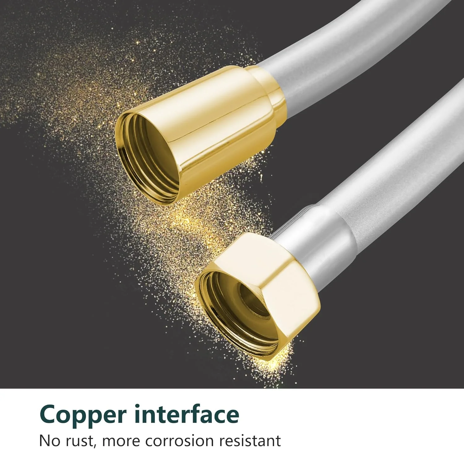 شلنگ دوش انعطاف پذیر PVC BRIMIX جایگزین شلنگ دوش دستی ضد نشت و ضد زنگ لوله دوش نقره ای 1.5 متری