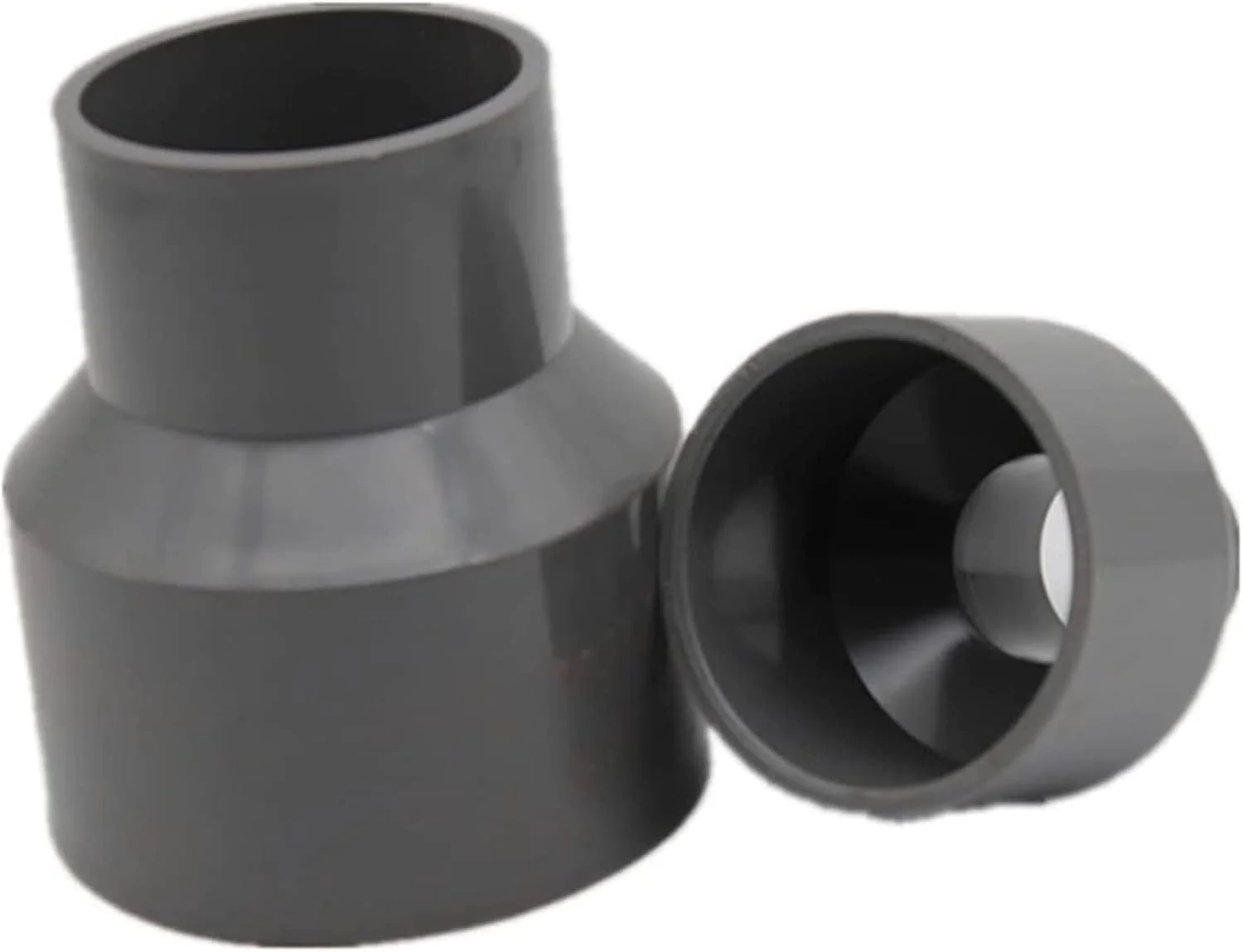 اتصال کاهنده دو طرفه لوله U-PVC DWV باکس اونلی، اتصال لوله DN100*40 110mmx50mm، اتصال مستقیم لوله برای قفسه های مبلمان