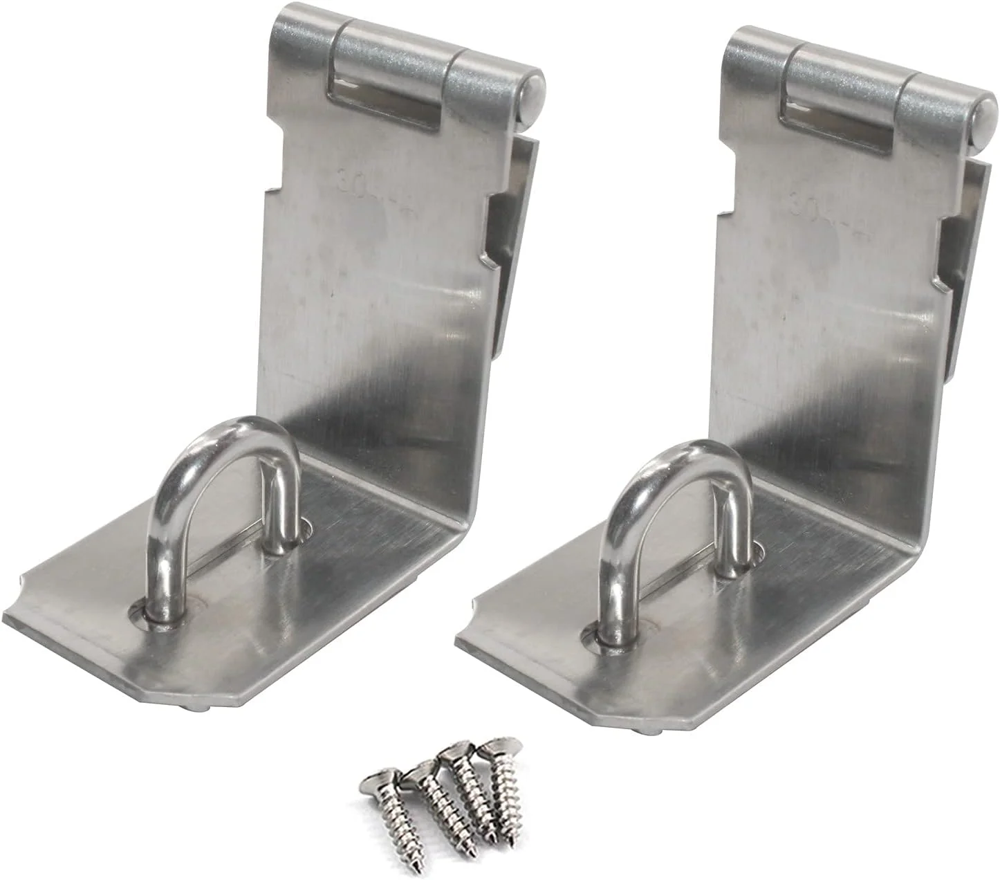 قفل زبانه دار استیل ضد زنگ زرنیپل، قفل درب 90 درجه (بسته 2 عددی)