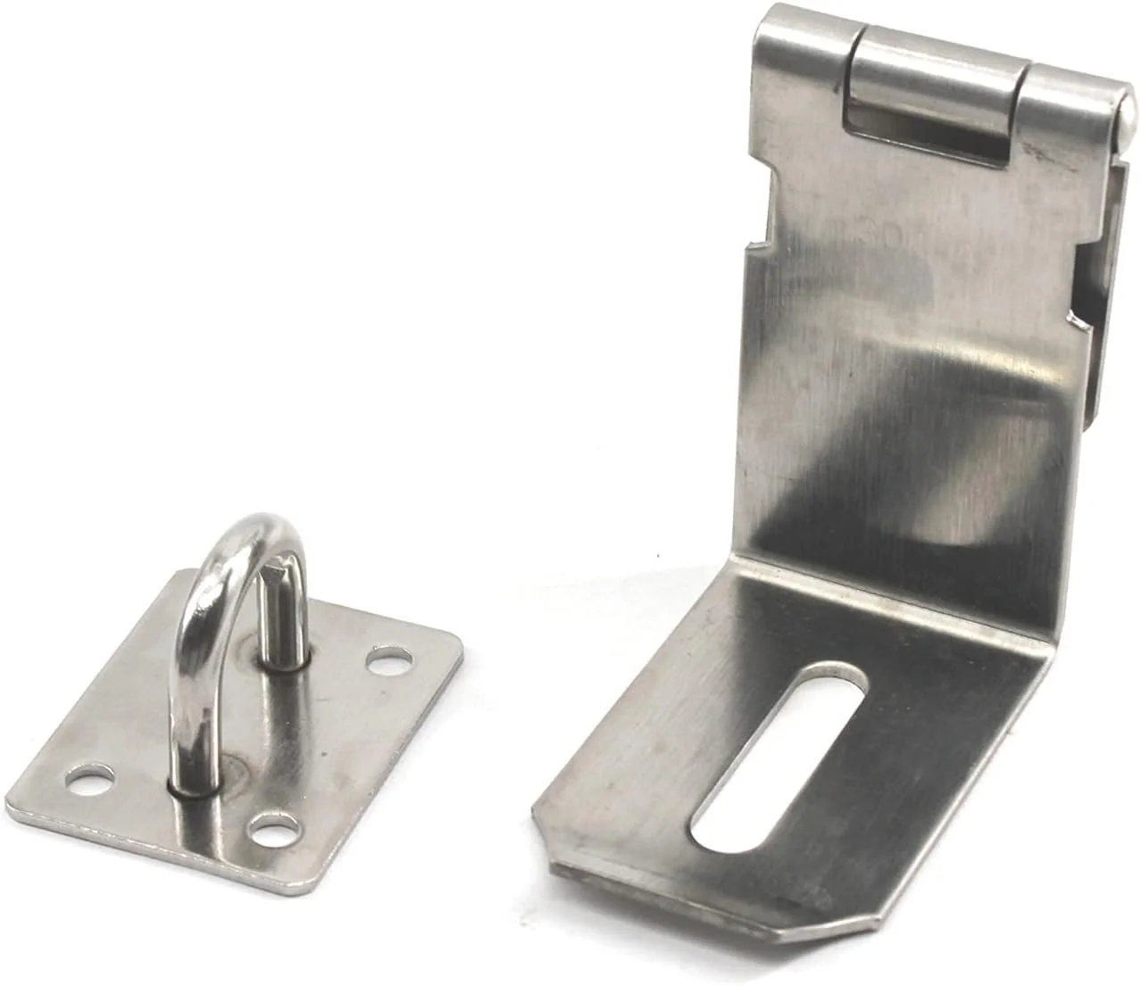 قفل زبانه دار استیل ضد زنگ زرنیپل، قفل درب 90 درجه (بسته 2 عددی)