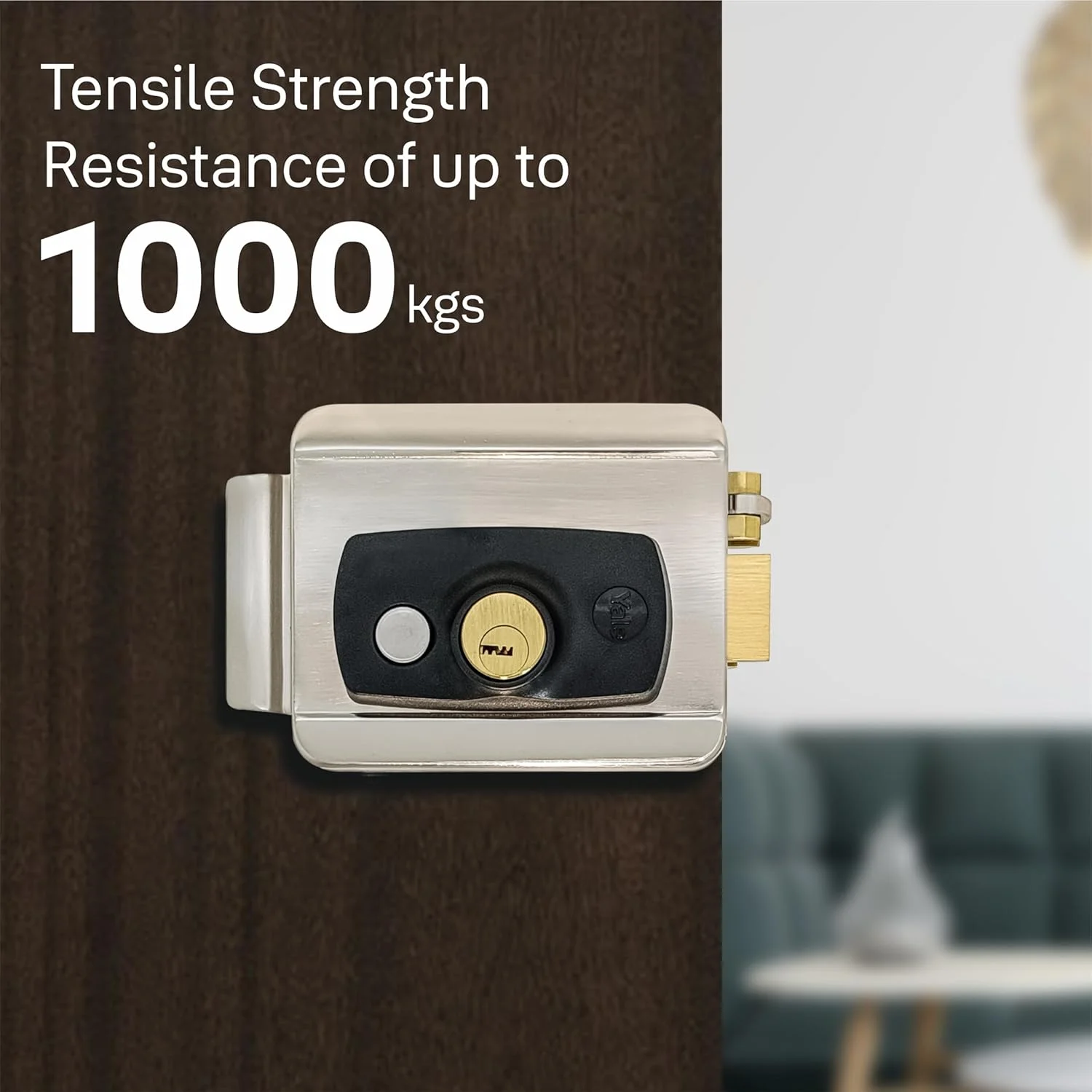 قفل ریم برقی Yale Yel-200Sn | برای درب های 30 تا 85 میلی متر ضخامت | زبانه غلطکی با پیچ برگشت پذیر | برای هر نوع درب (چپ/راست/داخل/خارج) | حالت شب و حالت آزاد اضافی، جنس نیکل ساتن - نقره ای