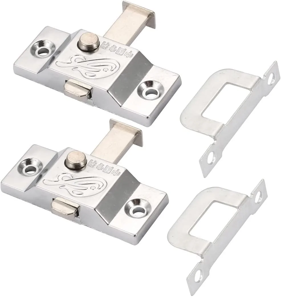 زبانه فنری 22 میلی متری آلیاژ روی XYWHPGV، قفل درب و پنجره با صفحه زاویه راست، 2 عدد