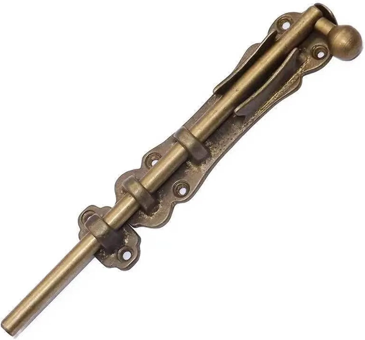 قفل کشویی اهرمی WANAM، قفل برنجی جامد چرخشی، قفل سخت افزاری ایمنی درب، مناسب برای قفل درب باغ