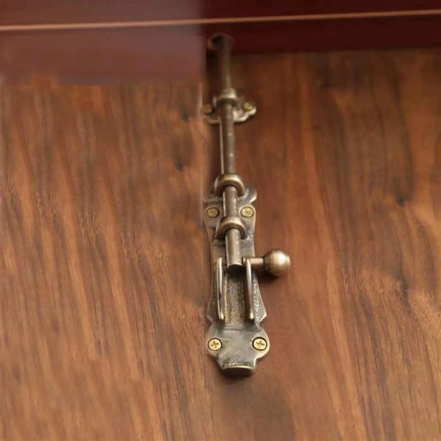 قفل کشویی اهرمی WANAM، قفل برنجی جامد چرخشی، قفل سخت افزاری ایمنی درب، مناسب برای قفل درب باغ