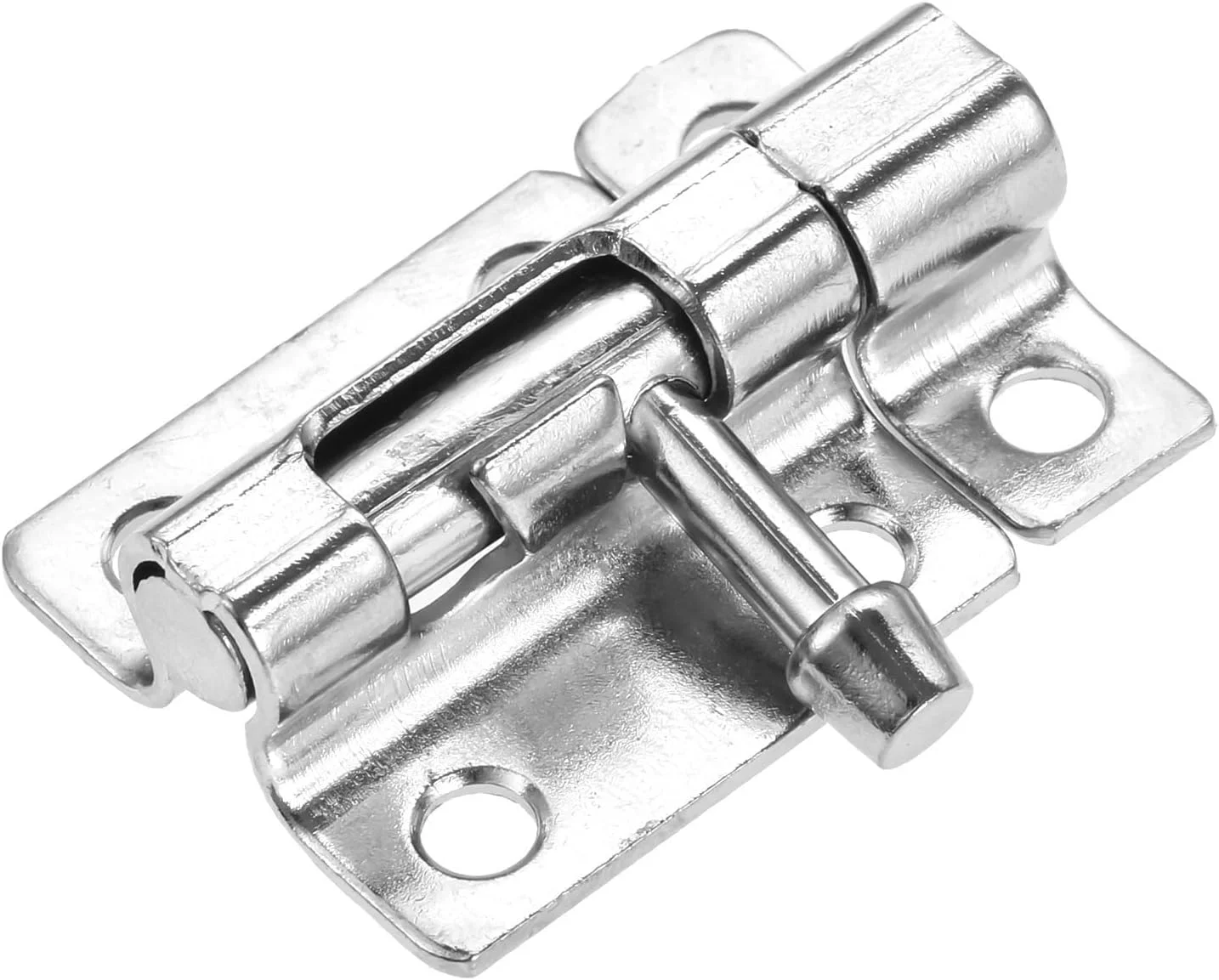 قفل ضامن دار WANAM، قفل کشویی درب، قفل ایمنی دروازه، قفل فلزی، قفل پنجره، نقره ای، مناسب برای مبلمان