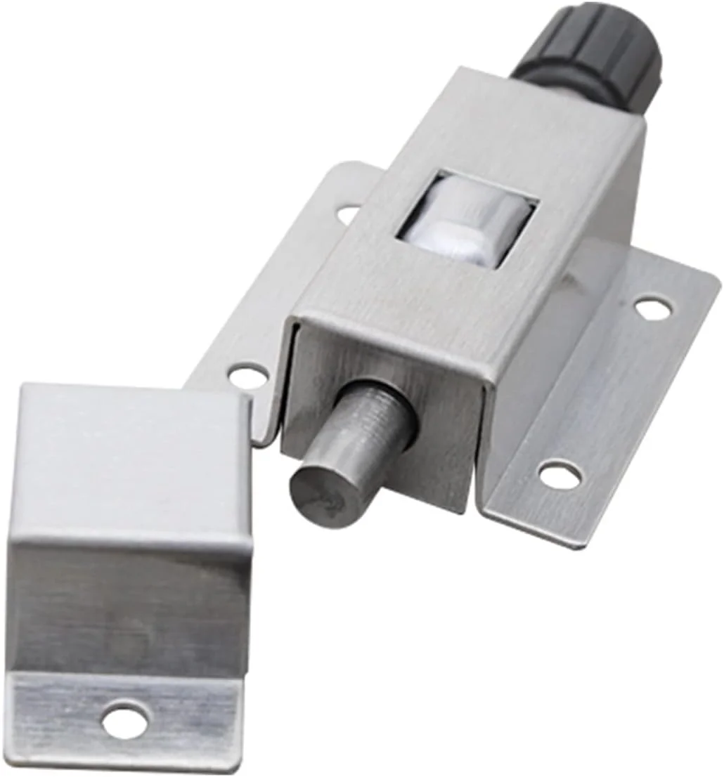 قفل درب امنیتی WANAM Defender، قفل های فنری استیل ضد زنگ، قفل ایمنی درب و پنجره، قفل محافظ درب با دستگیره و زنجیر (رنگ: 2 عدد)