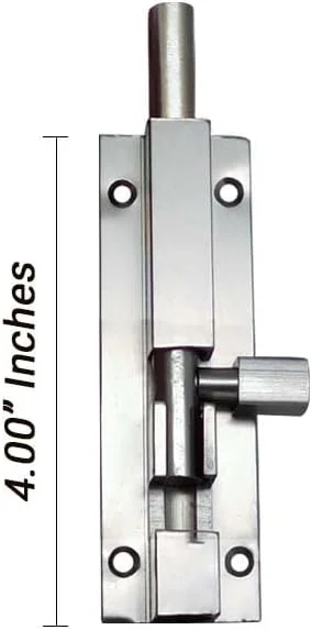 زبانه قفل برجسته آلومینیومی مربع شکل VOLO SS (100 میلی متر/4 اینچ) - بسته 10 عددی