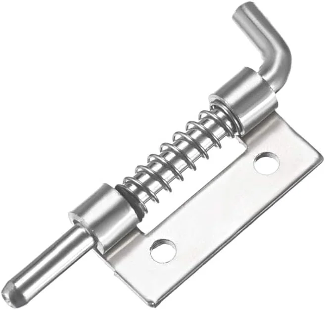 uxcell 10 عدد قفل پیچ فولادی کربنی، پین فنری، ضامن 56 میلی متری (چپ)