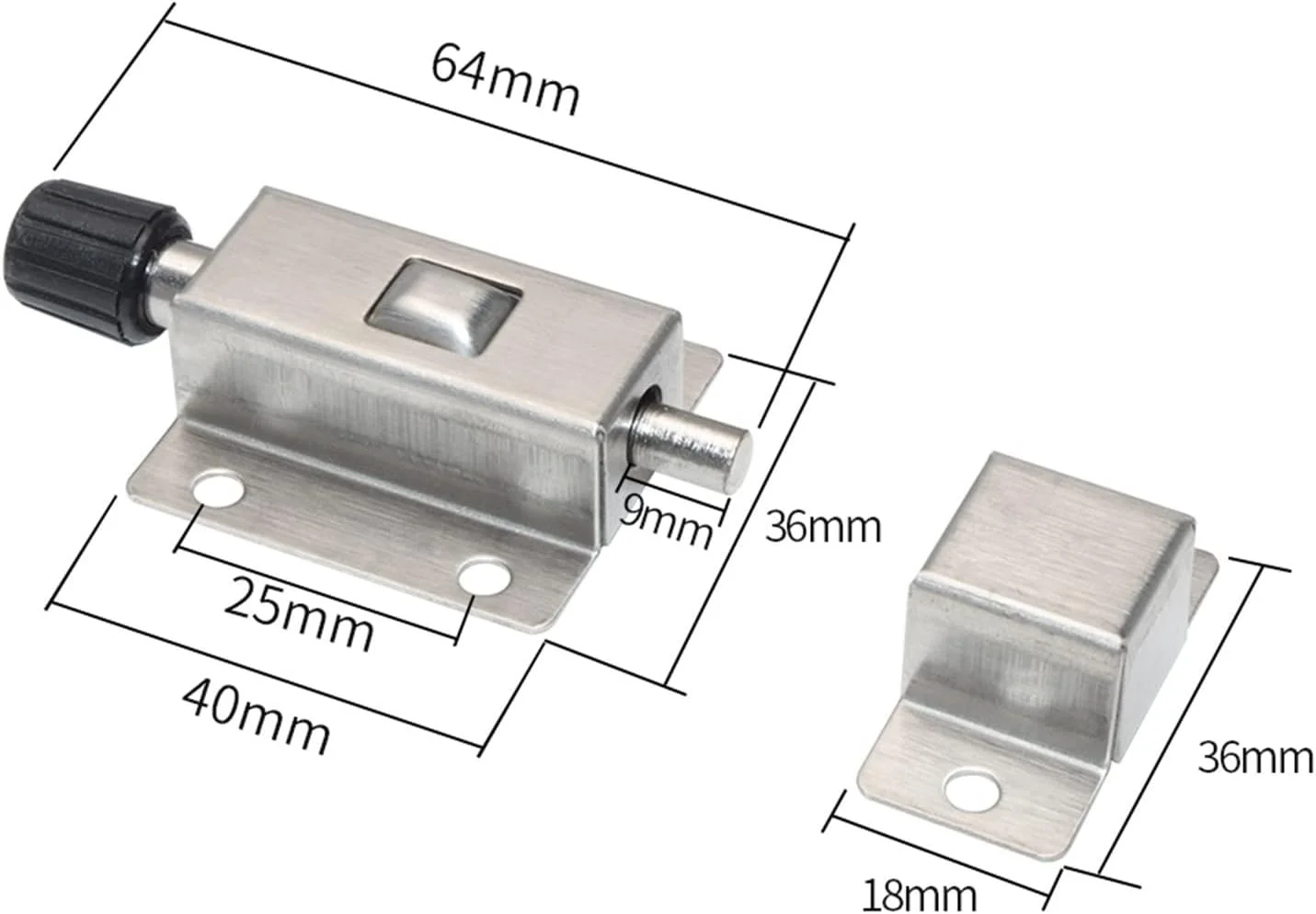 قفل درب قابل حمل UTOYA، پیچ و مهره های درب فنری فولاد ضد زنگ، قفل ایمنی درب و پنجره، محافظ قفل زنجیری دستگیره (رنگ: 5 عدد)