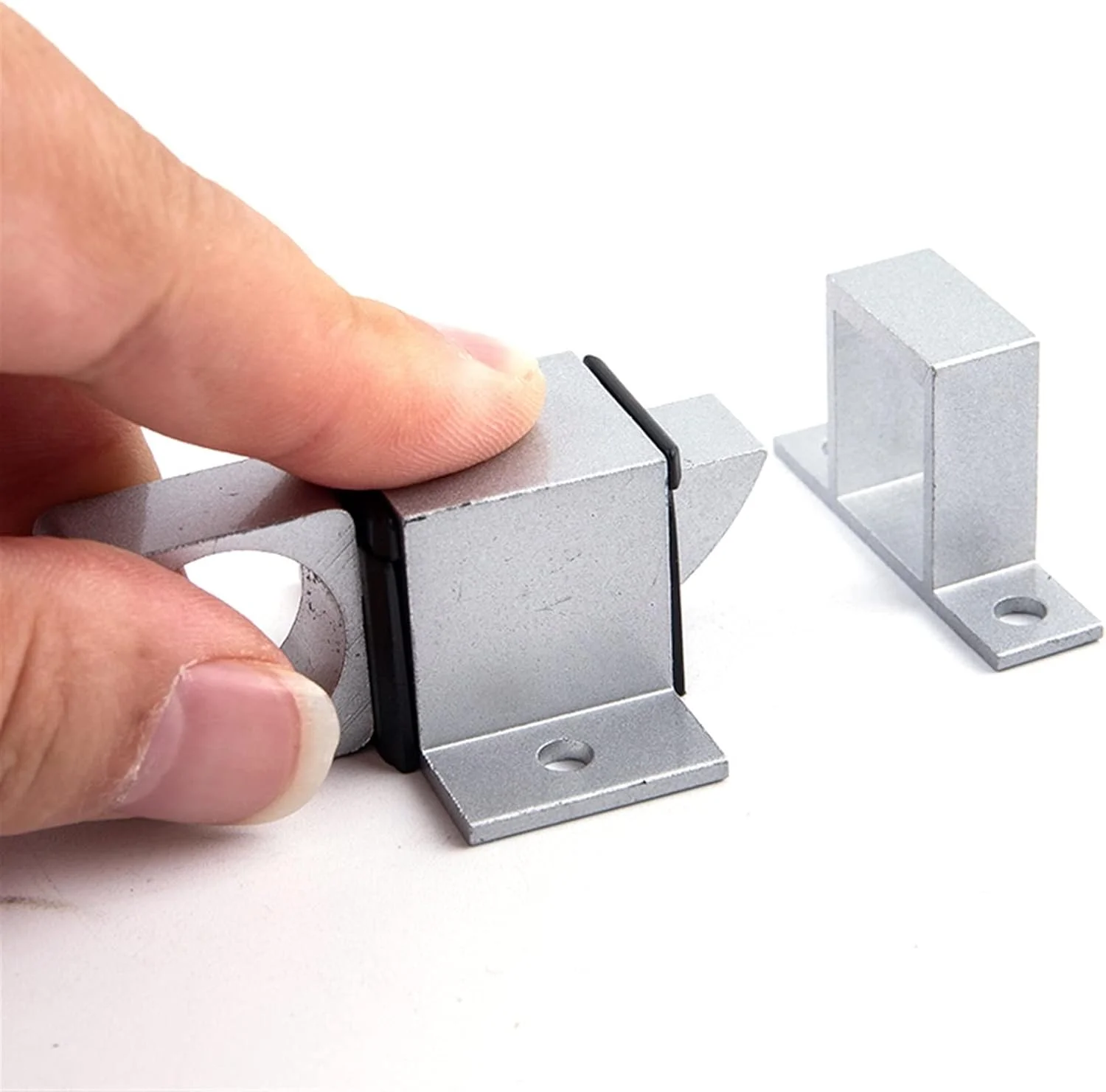 قفل زبانه درب UTOYA، قفل خودکار فنری آلومینیومی برای امنیت پنجره و دروازه