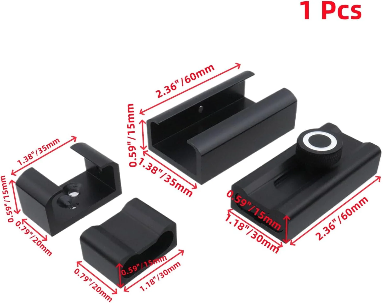 قفل کشویی میله ای T Tulead، قفل های کشویی 3 اینچی، آلیاژ آلومینیوم سنگین، قفل درب امنیتی با پیچ ​​برای درهای انبار، حیاط، اتاق خواب