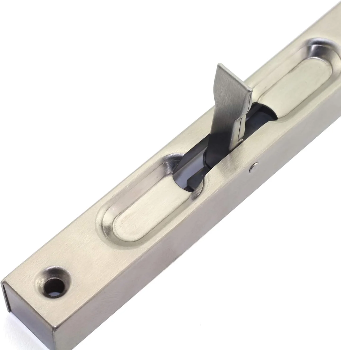 زبانه کشویی اهرمی توکار 8 اینچی Tegg، سخت افزار مبلمان فولاد ضد زنگ 304، قفل کشویی مخفی محافظ درب امنیتی