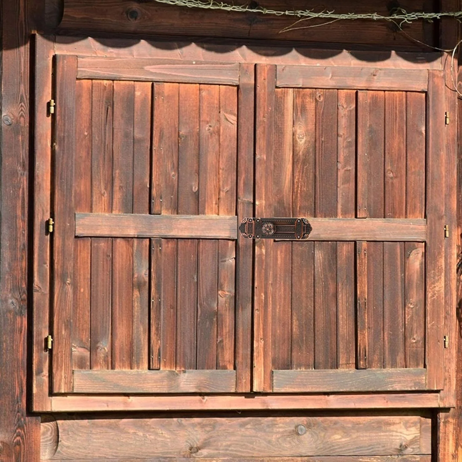 قفل کشویی امنیتی یک عددی TERRIFI، قفل زبانه ای درب آلیاژ روی - سخت افزار درب باستانی قرمز تزئینی، قفل امنیتی سنگین برای مبلمان