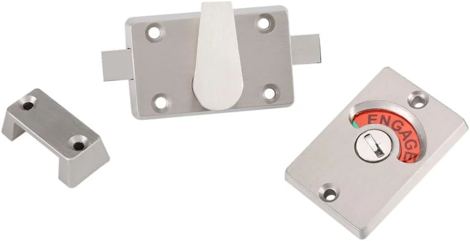 قفل نشانگر حریم خصوصی TERRIFI، قفل درب استیل ضد زنگ، نشانگر خالی/اشغال، سرویس بهداشتی، توالت عمومی، قفل درب حریم خصوصی