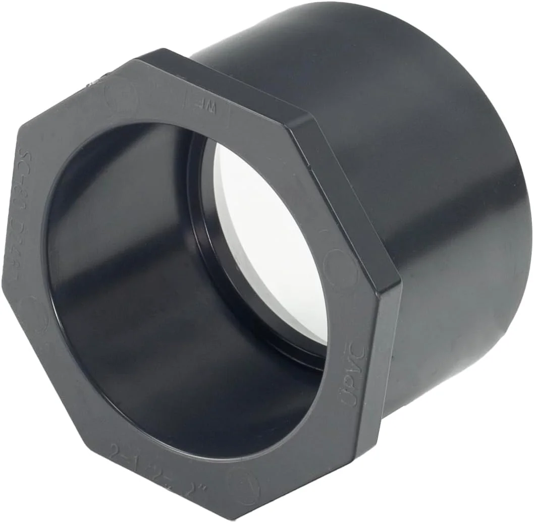 اتصال کاهنده بوشن کاهنده سوکت در سوکت 3x2-1/2 اینچ Bay Heights SCH80 UPVC برای لوله PVC