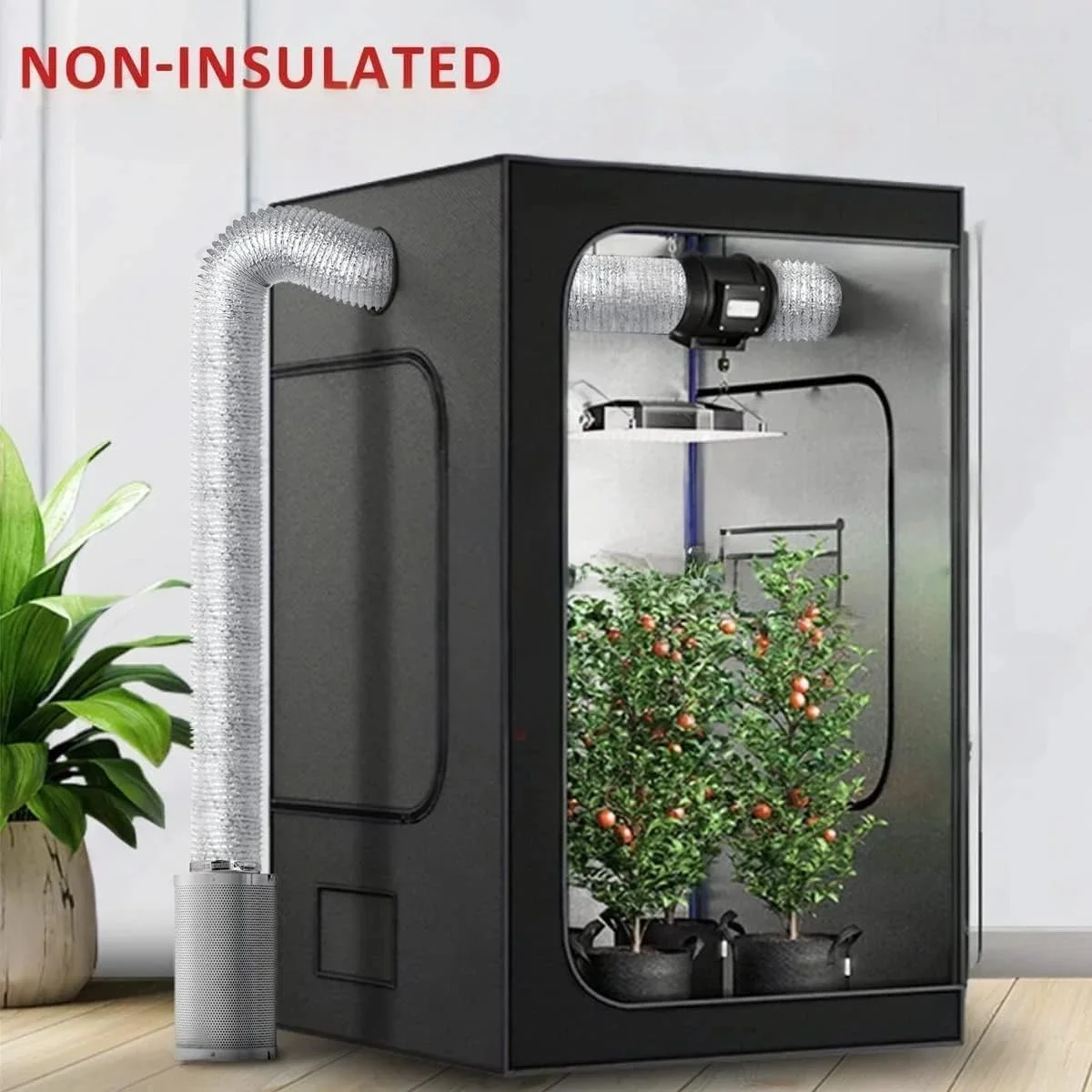 لوله خرطومی آلومینیومی، لوله اگزوز آلومینیومی انعطاف پذیر، مقاوم در برابر حرارت، رطوبت و آتش - KYLAQ (8 اینچ)