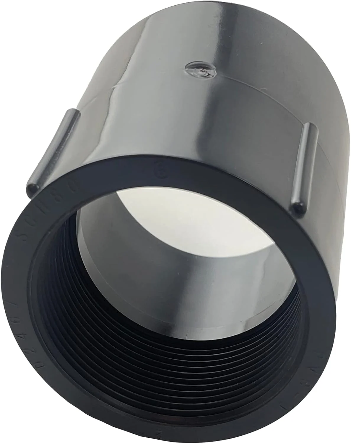 اتصال مادگی رزوه ای 4 اینچ SCH80، اتصال مستقیم لوله PVC، زانویی، کوپلینگ، سوکت مشکی x مادگی