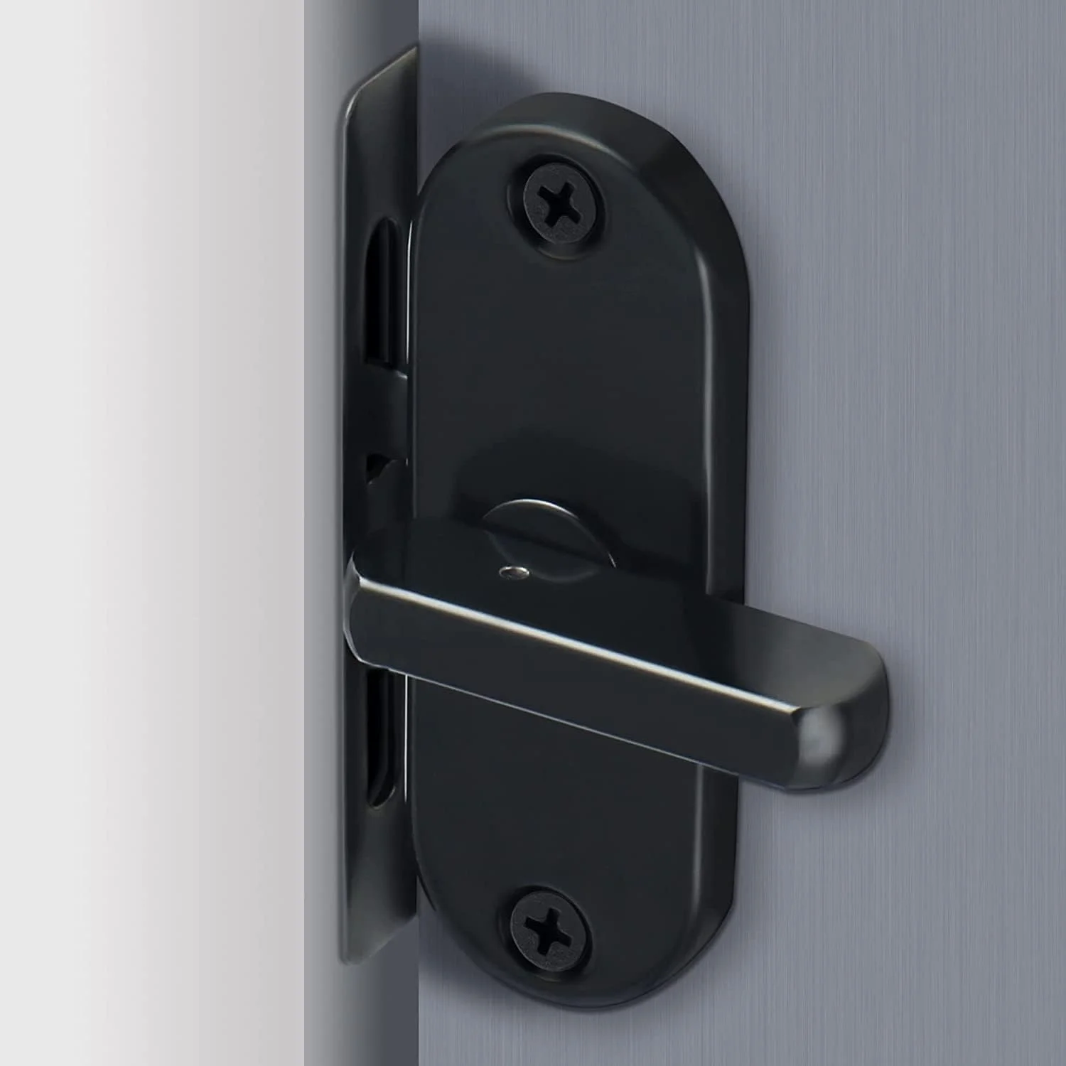 قفل استیل ضد زنگ SYOSI، بست درب، قفل های ضامن سنگین، برای آشپزخانه حمام درب های کشویی متحرک پنجره ها درب های انبار، روکش مشکی