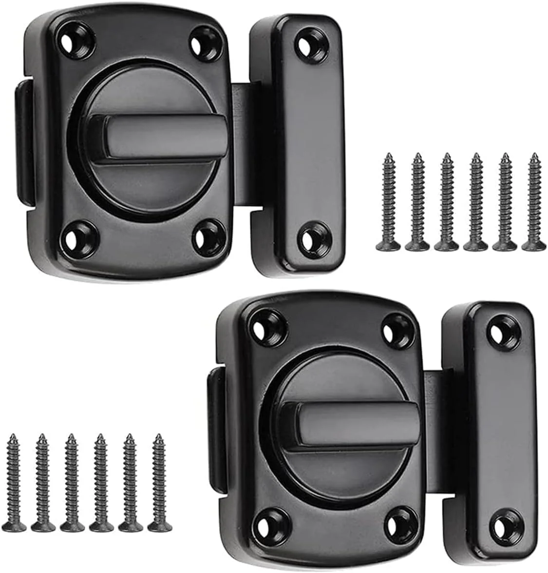 قفل چرخشی درب فرانسوی SWIUKPHE، قفل زبانه درب داخلی، قفل های ایمنی درب تک از داخل، قفل تقویت کننده درب داخلی اتاق خواب، قفل محفظه حمام 180 درجه