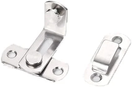 قفل درب زاویه راست فولاد ضد زنگ، قفل درب زاویه راست 90 درجه، سگک درب اتاق، سگک درب کشویی، سگک درب حمام انبار، شیک و کاربردی