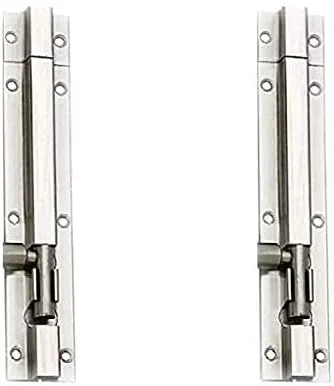 قفل اهرمی استیل 6 اینچی برای درب حمام، آشپزخانه، اتاق خواب، اتاق هتل (بسته 2 عددی)