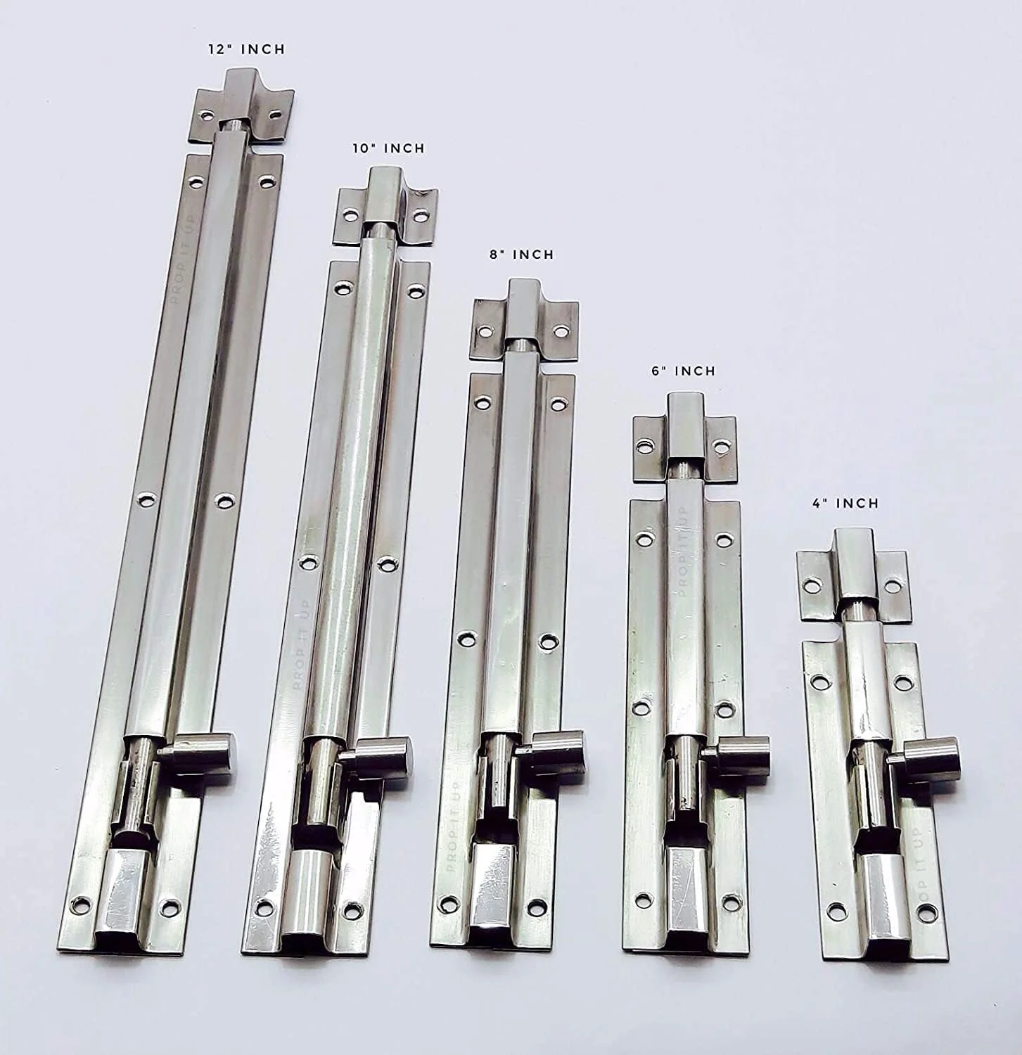 قفل اهرمی استیل 6 اینچی برای درب حمام، آشپزخانه، اتاق خواب، اتاق هتل (بسته 2 عددی)