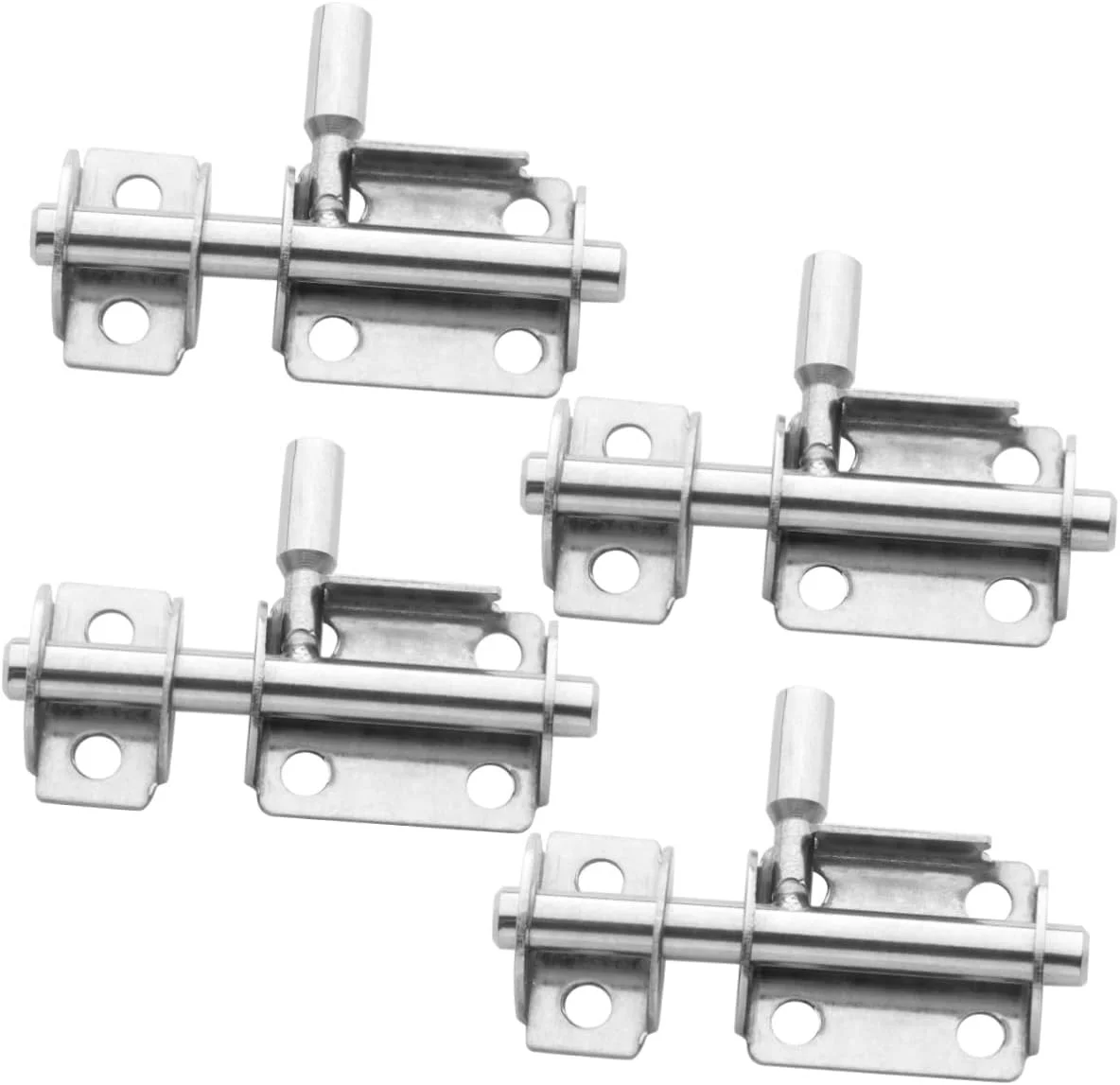 قفل ایمنی 4 عددی 201، پیچ و مهره های درب ایمن فولاد ضد زنگ، قفل کشویی درب، پیچ و مهره های ایمنی درب فولاد ضد زنگ، قفل درب انبار، قفل درب، قفل های درب، قفل های سطحی درب