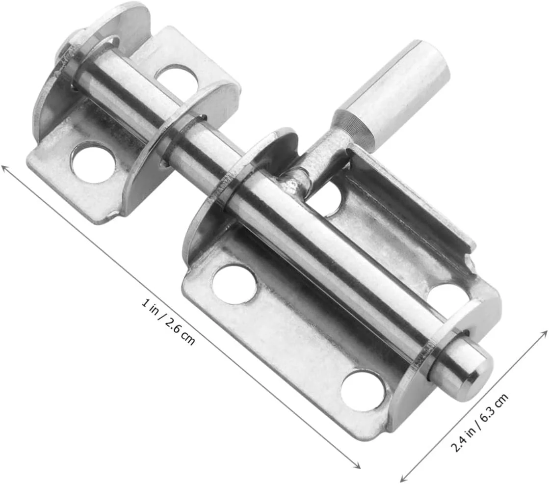 قفل ایمنی 4 عددی 201، پیچ و مهره های درب ایمن فولاد ضد زنگ، قفل کشویی درب، پیچ و مهره های ایمنی درب فولاد ضد زنگ، قفل درب انبار، قفل درب، قفل های درب، قفل های سطحی درب