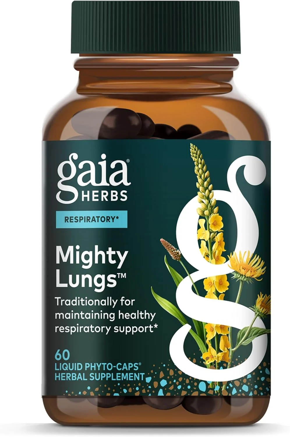 کپسول گیاهی تقویت ریه گایا هربز Mighty Lungs - مکمل حمایت از ریه برای کمک به حفظ سلامت کلی ریه و تنفس* - حاوی گیاهان خرگوشک، بارهنگ، شیساندرا و اِلِکامپان - 60 عدد کپسول فیتو مایع وگان (مناسب برای 30 روز) کپسول گیاهی تقویت ریه گایا هربز Mighty Lungs - مکمل حمایت از ریه برای کمک به حفظ سلامت کلی ریه و تنفس* - حاوی گیاهان خرگوشک، بارهنگ، شیساندرا و اِلِکامپان - 60 عدد کپسول فیتو مایع وگان (مناسب برای 30 روز)