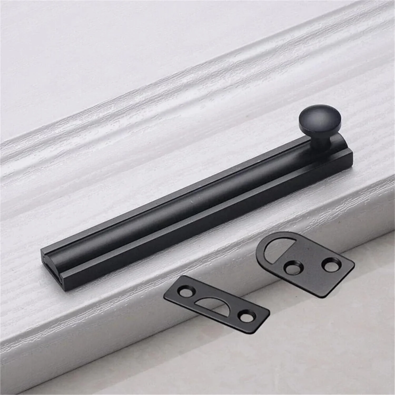 قفل زبانه درب، 8 عدد قفل کشویی درب انبار، سخت افزار امنیتی منزل برنجی با پیچ ضد سرقت برای پنجره ها و درب های فرورفته، دروازه های همسطح (طلایی 2 اینچ)