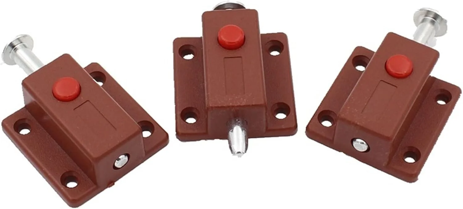 قفل فشاری دکمه ای فنری درب کابینت و پنجره سیمبای